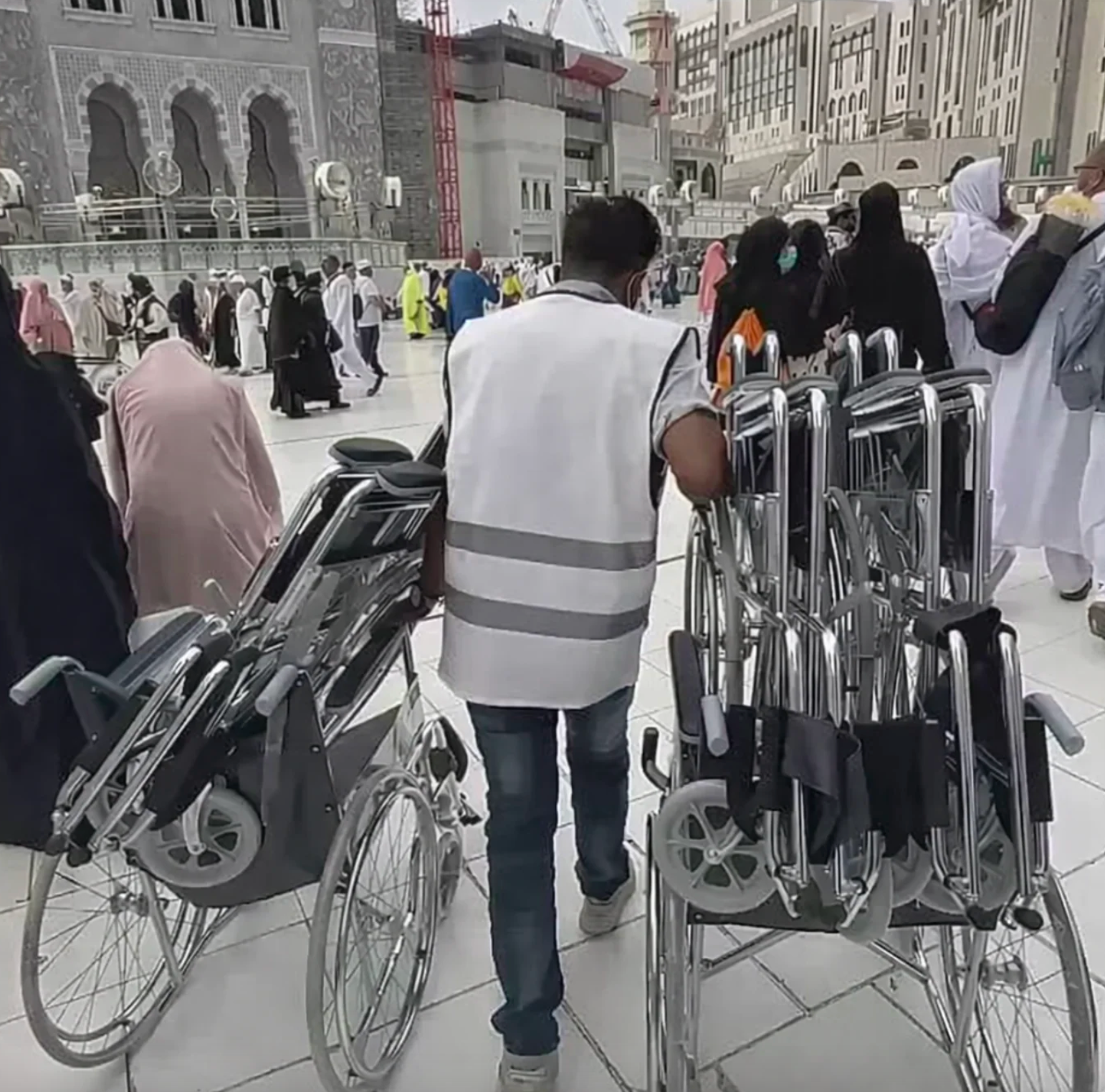 Wheel Chair Distribution For Pilgrims in Makkah